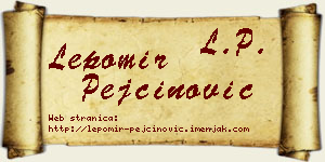 Lepomir Pejčinović vizit kartica